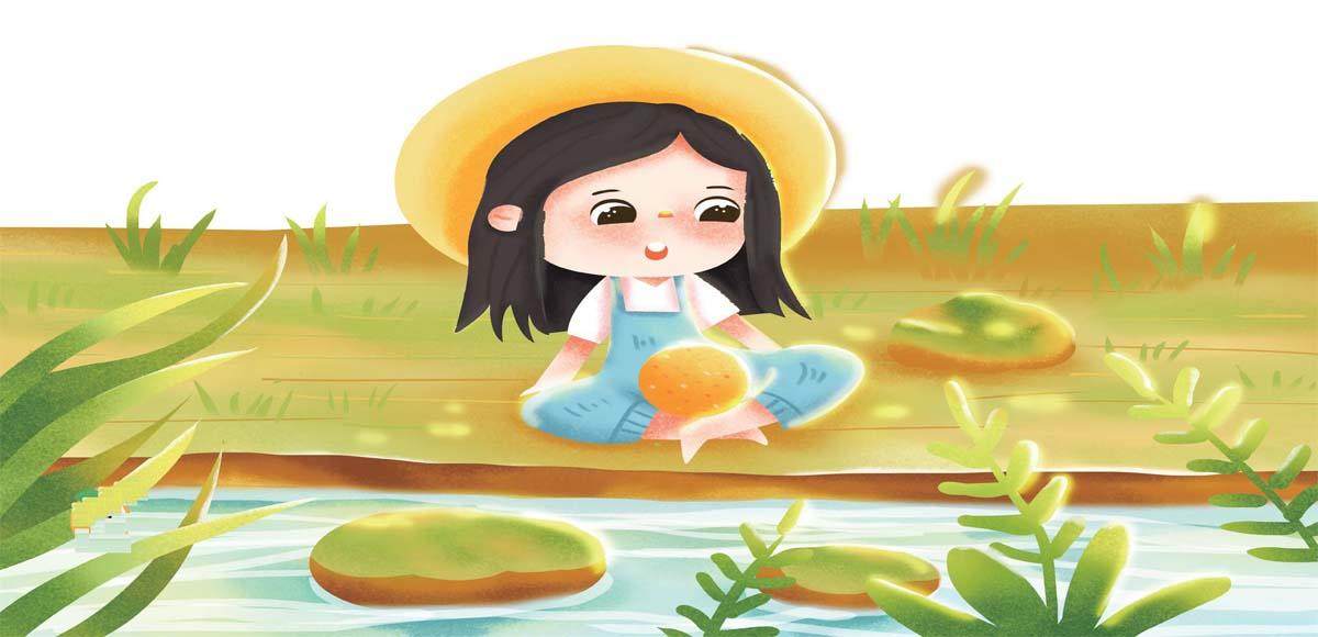 在玉河寻找秋天的插图