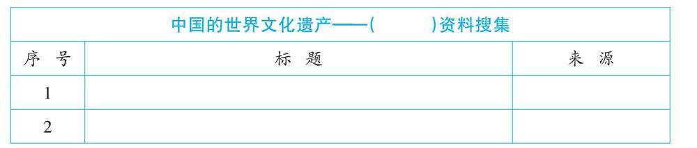 五下第七单元:中国的世界文化遗产的插图