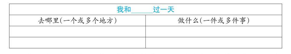 四上第四单元:我和_____过一天的插图